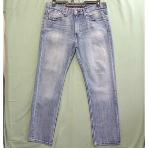 VTG Levi's 514 Men's W33xL30 Distressed Blue Denim Jeans Classic Straight Faded